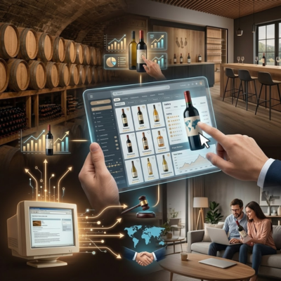 Le concept de marketplace appliqué au vin et aux spiritueux se développe avec l'essor d'internet dans les années 2000