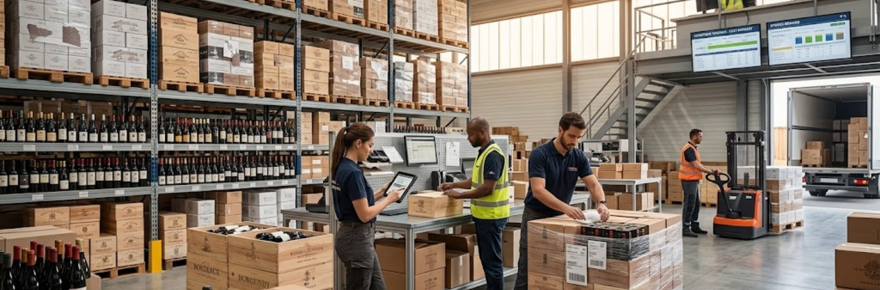 Plateforme logistique vinicole