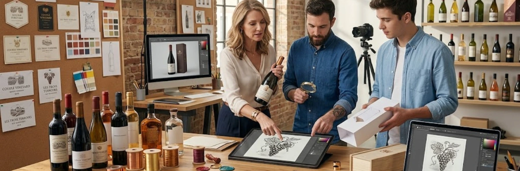 Tout savoir sur le métier de studio packaging et design vinicole