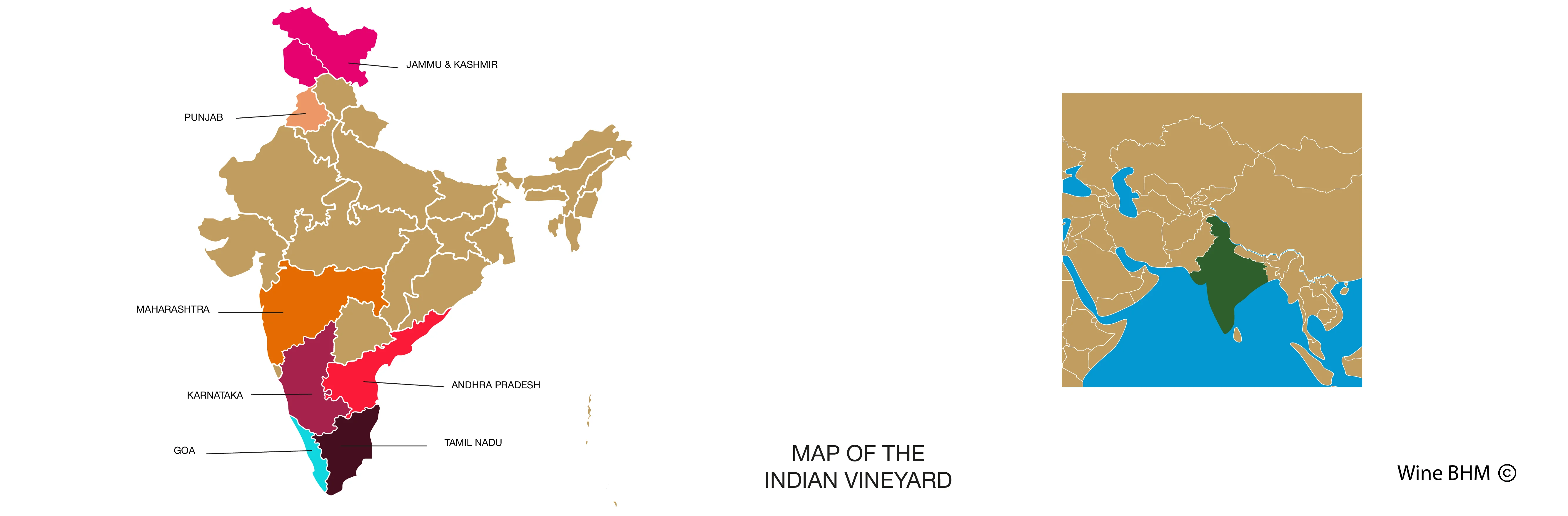 map of the indian vineyard